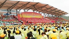 瑞康医院积极参加星空彩票老版本下载成立庆典活动