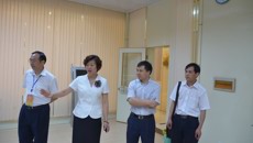 自治区教育厅高教处副处长李勇齐莅临星空彩票老版本下载护理学院检查第三届广西高职院校技能大赛赛前布点工作