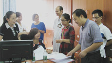 南宁市疾病预防控制中心专家组到一附院进行肿瘤随访登记工作督导