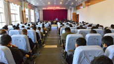 一附院召开领导班子、领导干部届中和2014年年度考核民主测评大会