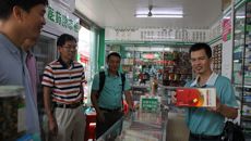 制药厂何天富厂长一行走访销售一线市场