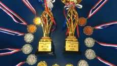 我校第十一届全区学生运动会代表队载誉而归