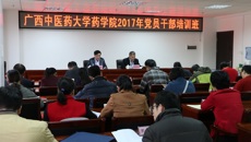 【学习十九大】药学院赴百色开展党员干部培训圆满顺利