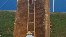 继往圣 ——我校最大石刻落成