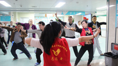 瑞康医院健身气功“八段锦”教学活动走进病房