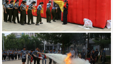 珍爱生命 防范于未然——我校举行2018级学生消防安全教育暨应急疏散演练