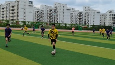 星空彩票老版本下载2021年度体育文化节校园足球赛激战正酣