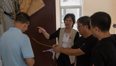 冷静副校长检查指导校园网运行及建设工作