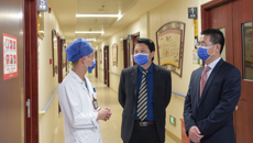 庞宇舟到附属国际壮医医院指导民族医疗建设工作