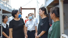 莫锦荣书记、姚春校长等领导莅临赛院检查指导迎新工作