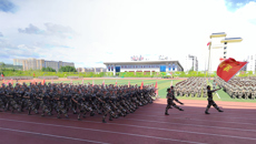 我校举行2022级学生军训科目展示暨总结大会