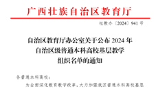 【喜讯】我校8个基层教学组织获自治区级基层教学组织称号