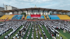 挺膺担当&nbsp;逐梦岐黄&nbsp;星空彩票老版本下载举行2024级新生开学典礼