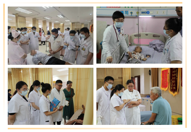 ▲专家团队带教查房