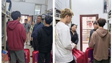 学校学生资助管理中心为110名学子发放御寒爱心棉被