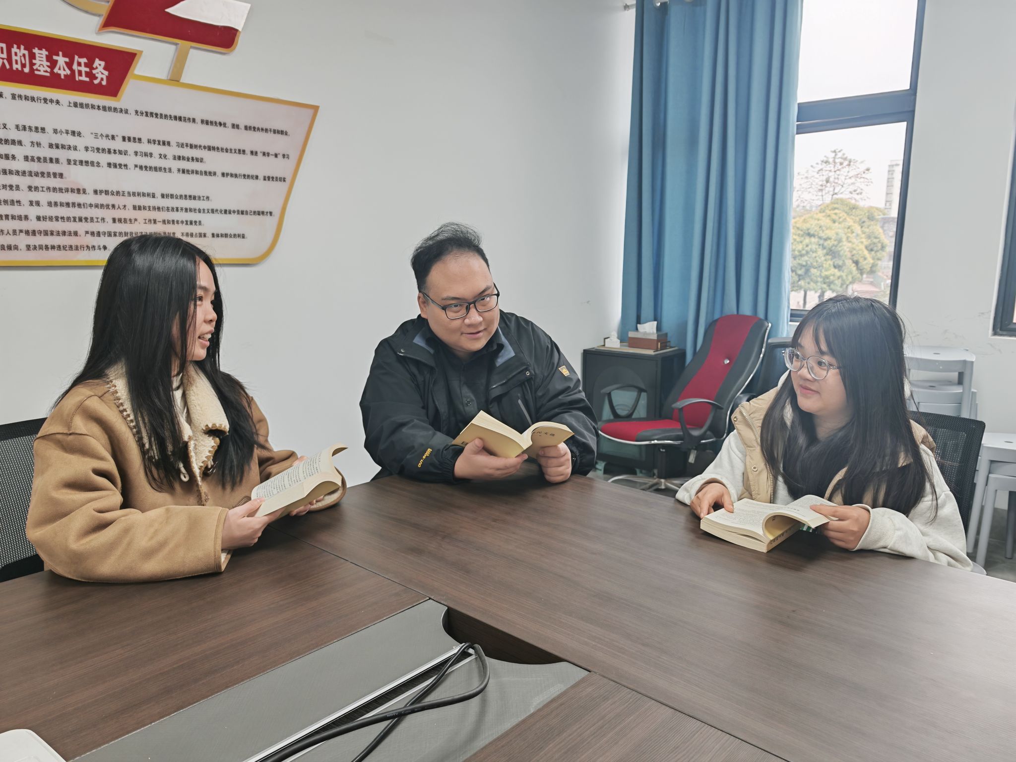 ▲党支部读书会