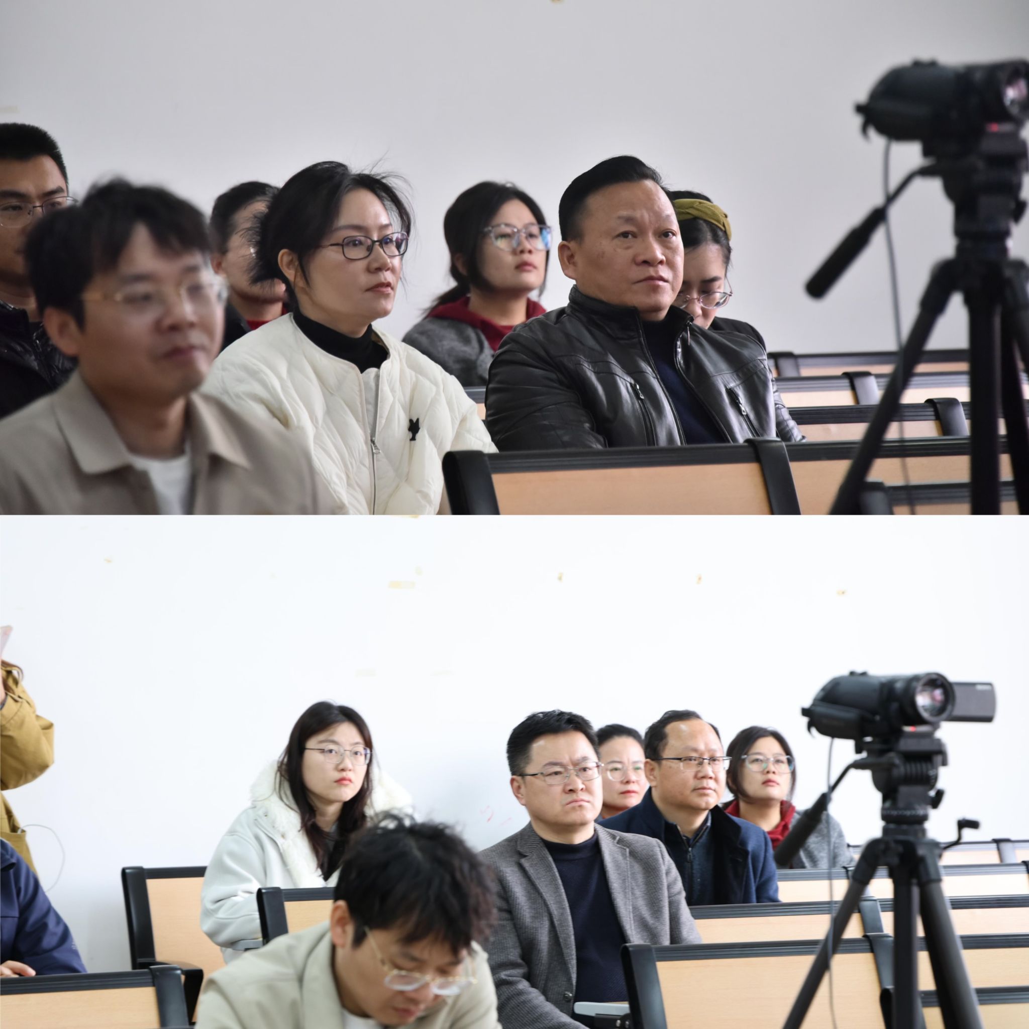 ▲学院领导观摩比赛