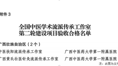 喜讯！第一附属医院全国中医学术流派传承工作室第二轮建设项目通过验收