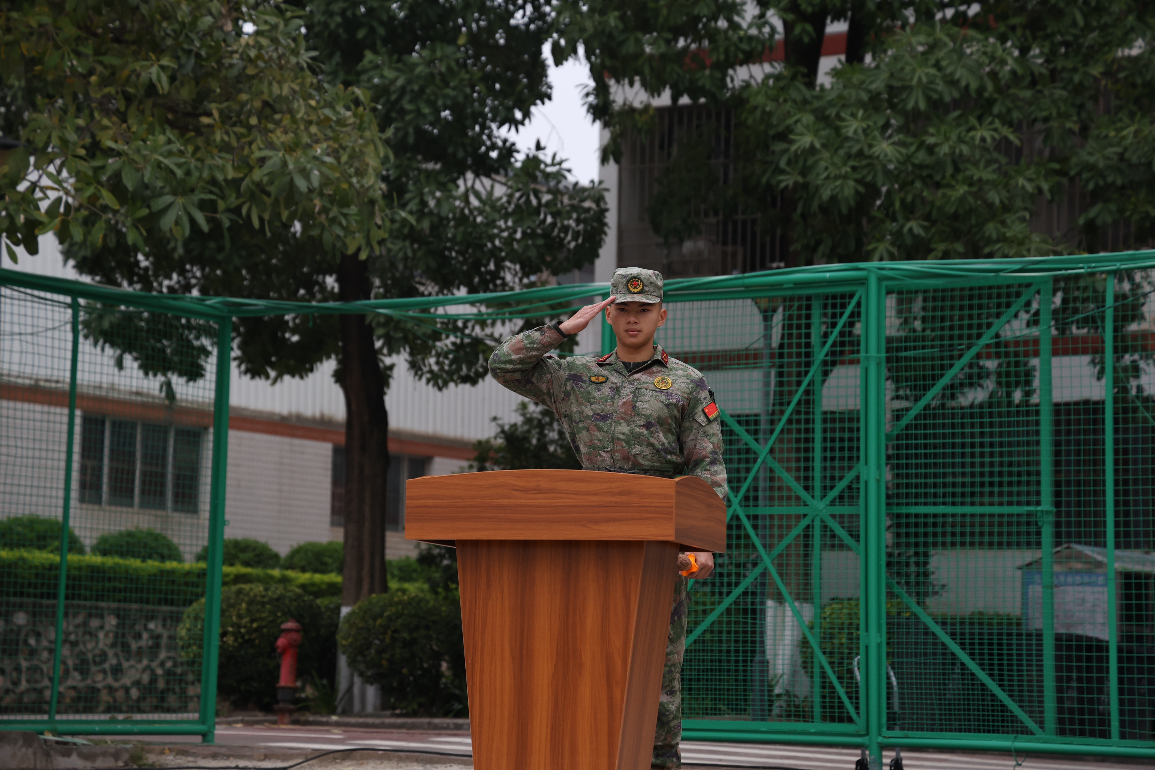 承训部队教官代表发言